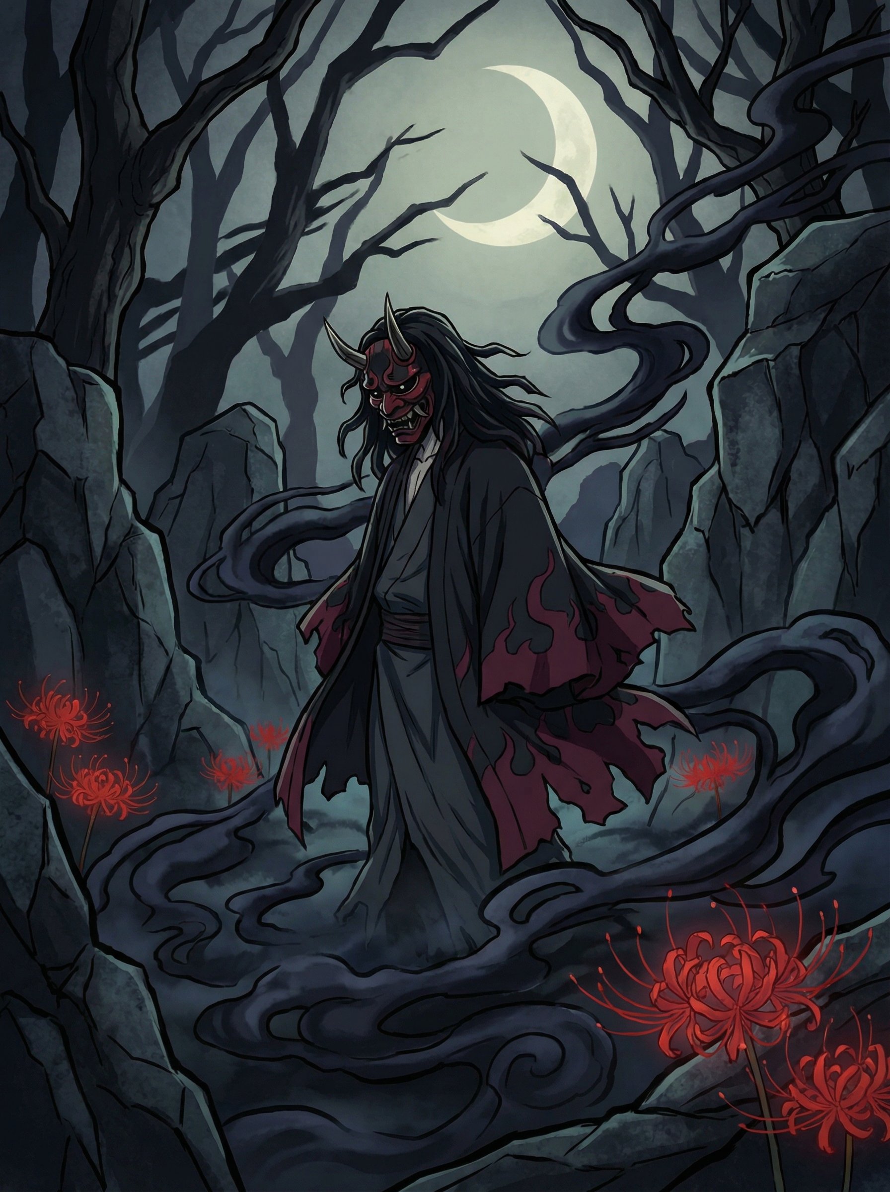 蜜桃传媒动漫-暗夜鬼面红彼岸